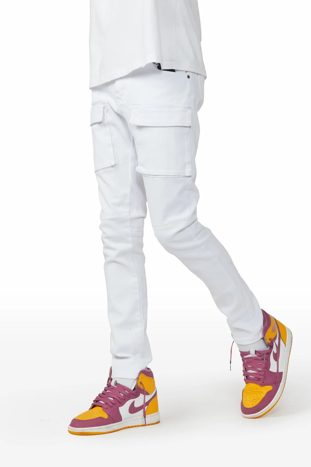 Artem White Cargo Jean