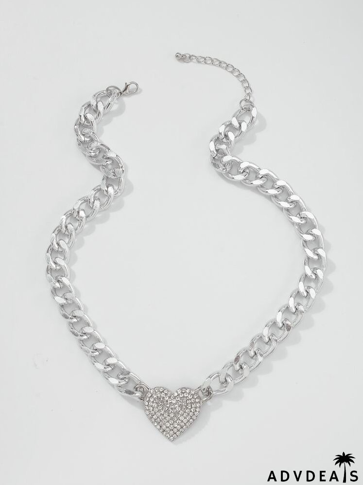 Heart Charm Chain Necklace