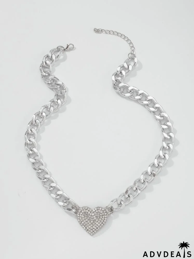 Heart Charm Chain Necklace