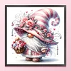 (US Only)Gnome Printed Cross Stitch Kit 40x40cm DIY 11CT Thread Art Needlework Home Decor