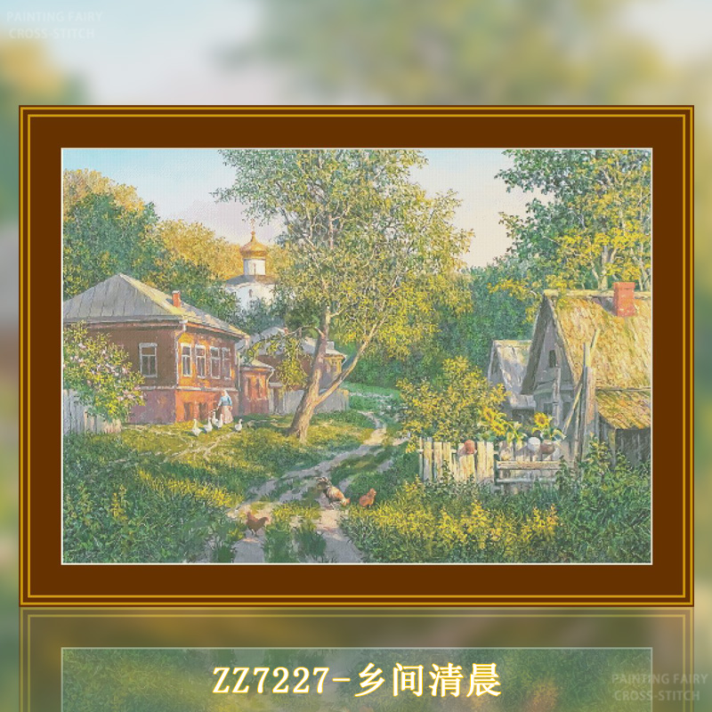[ZZ7227-Country Morning]  Painting Fairy Cross Stitch