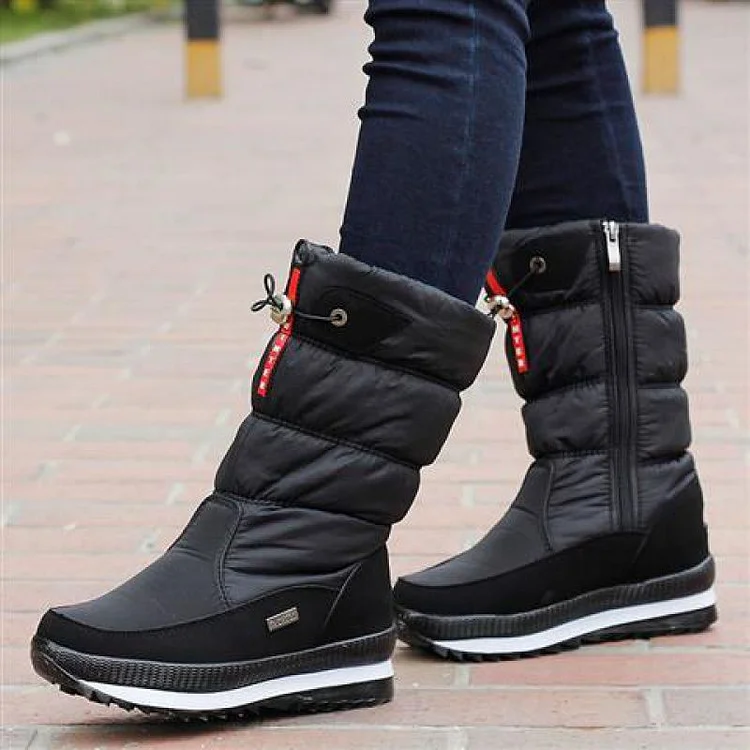 Winter Water Proof Mid Calf Plush Boots Women shopify Stunahome.com