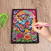 50 Pages A5 Special Shaped Butterfly 5D DIY Diamond Painting Notebook Kit