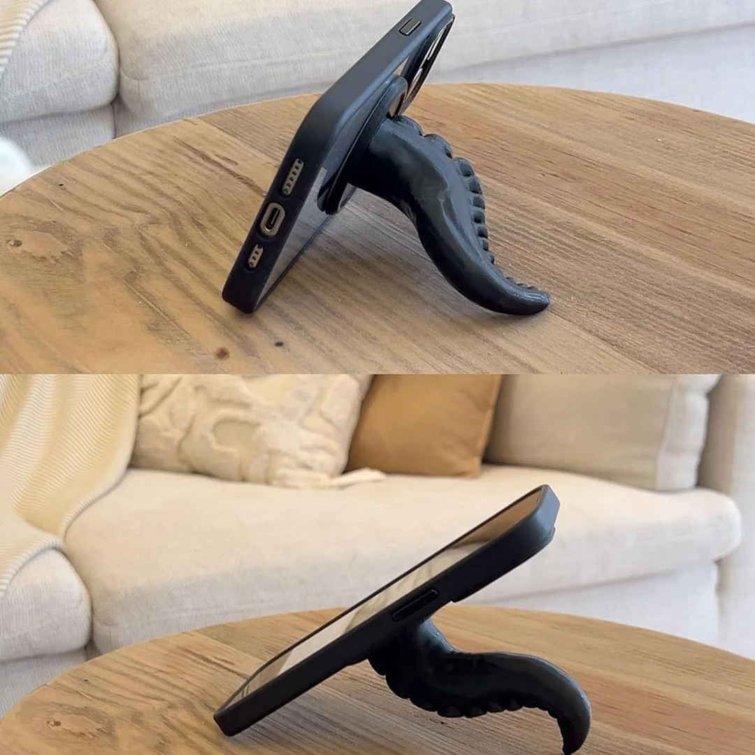 Octopus Claw Magnetic Bracket, 3D Octopus Claw Magnetic Bracket for Phone, Creative Octopus Tentacle Magnetic Phone Holder, Multifunctional Octopus Holder Phone Stand (Gray)