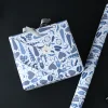 Father's Day Birthday Gift For Him Blue Package Wrapping Paper