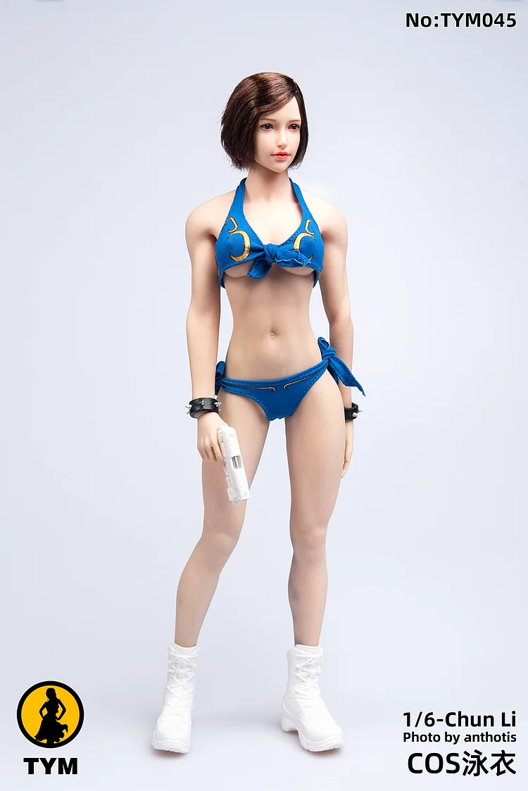 【In Stock】Tianyimei TYM045 1/6 soldier figure Chunli swimsuit Sexy swimsuit Suitable for pH coating