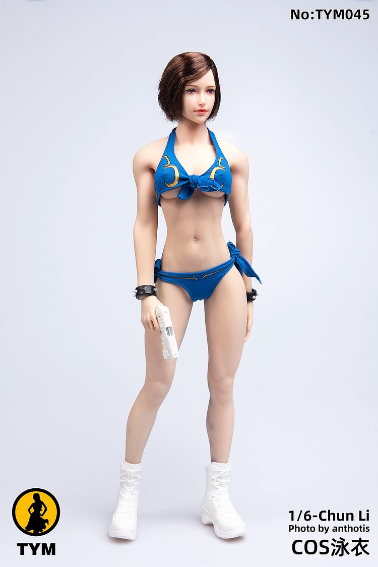 【In Stock】Tianyimei TYM045 1/6 soldier figure Chunli swimsuit Sexy swimsuit Suitable for pH coating
