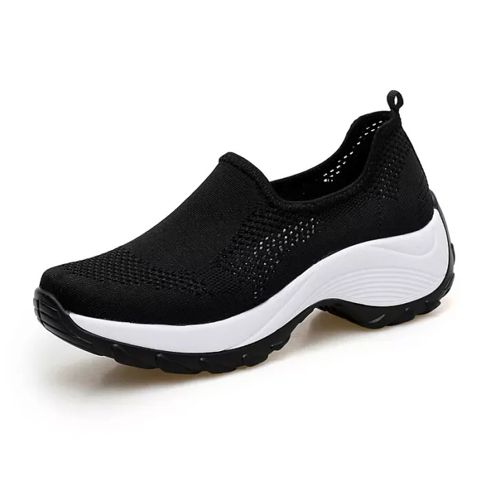 Women Casual Wedges Sneakers Mesh Breathable Tenis Non Slip Stylish Ladies Comfortable Walking Shoes  Stunahome.com