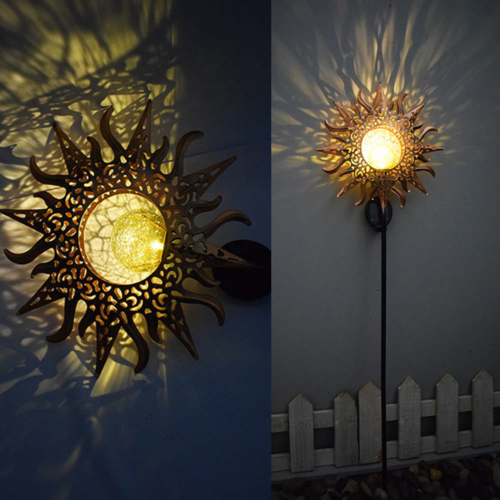 

Solar LED Sun Moon Flame Retro Iron, Blue, 501 Original