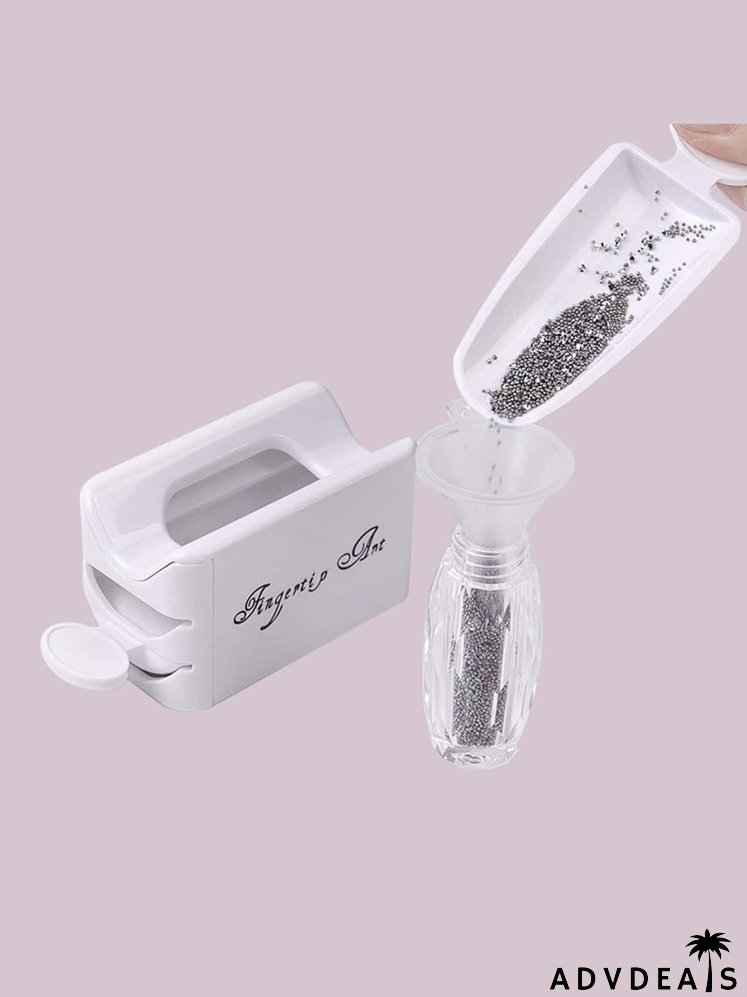 Nail Art Glittering Powder Recycling Box