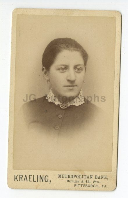 19th Century Fashion - 19th Century Carte-de-visite Photo Poster painting - Pittsburgh, PA