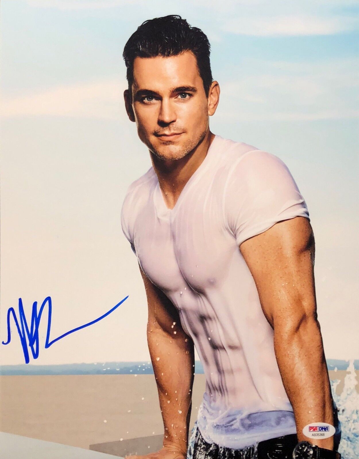 Matt Bomer Signed 11x14 Photo Poster painting PSA AB35368