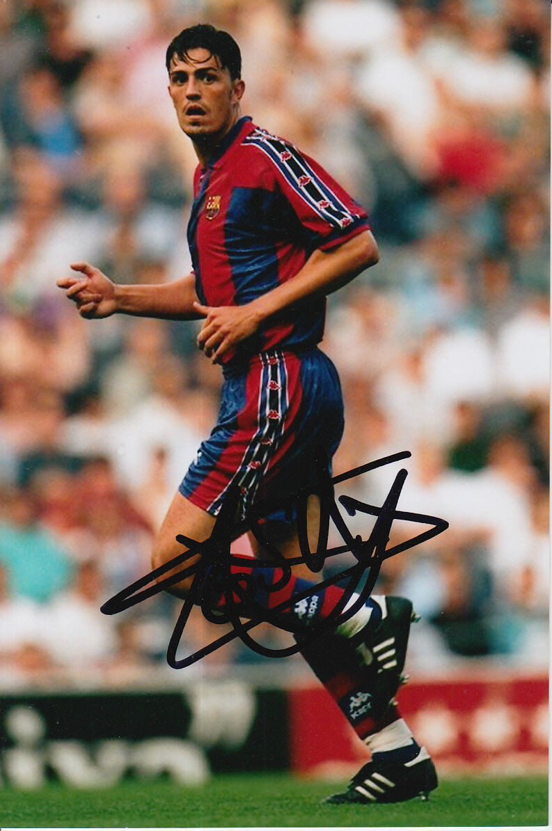 BARCELONA HAND SIGNED OSCAR GARCIA 6X4 Photo Poster painting 1.