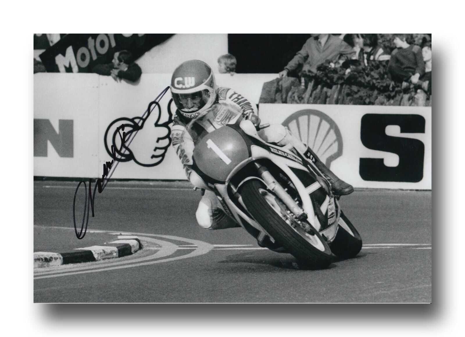 CHARLIE WILLIAMS HAND SIGNED 12X8 Photo Poster painting - ISLE OF MAN TT AUTOGRAPH.