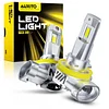AUXITO 2025 Latest H11 H8 H9 Bulbs, 30,000lm 6500K Cool White H16 Bulbs for Fog Light, 1:1 Mini Size 5 Mins Easy Installation, Plug and Play, Pack of 2