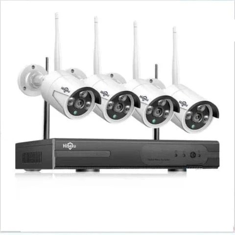 pornhint Pornhint Hiseeu 8CH Wireless CCTV System 1536P 1080P NVR wifi Outdoor 3MP AI IP Camera Security System Video Surveillance LCD monitor Kit