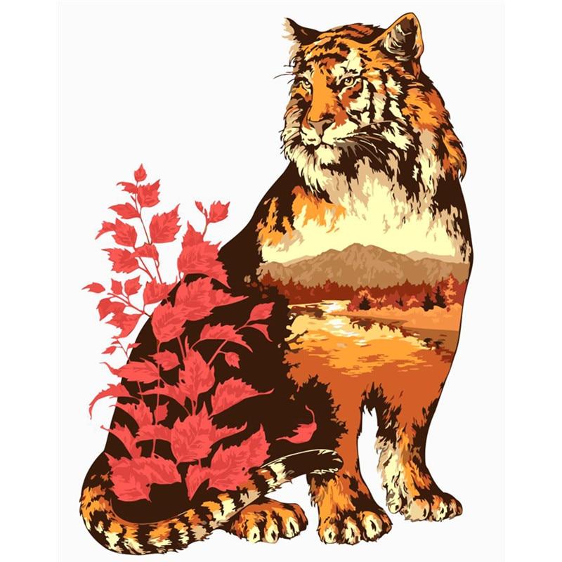 

Tiger Shadow – Paint By Numbers - 40*50CM, 501 Original