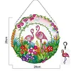 Diamond Painting Hanging Christmas Bird Wreath Kit Home Door Decor