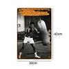 Boxer muhammad ali - Panneaux en &eacute;tain m&eacute;tallique(30*40cm)
