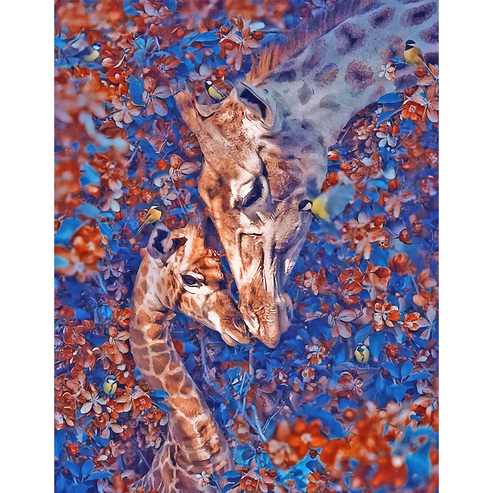 

Flower Bush Giraffe - Round Drill Diamond Painting - 40*50CM, 501 Original