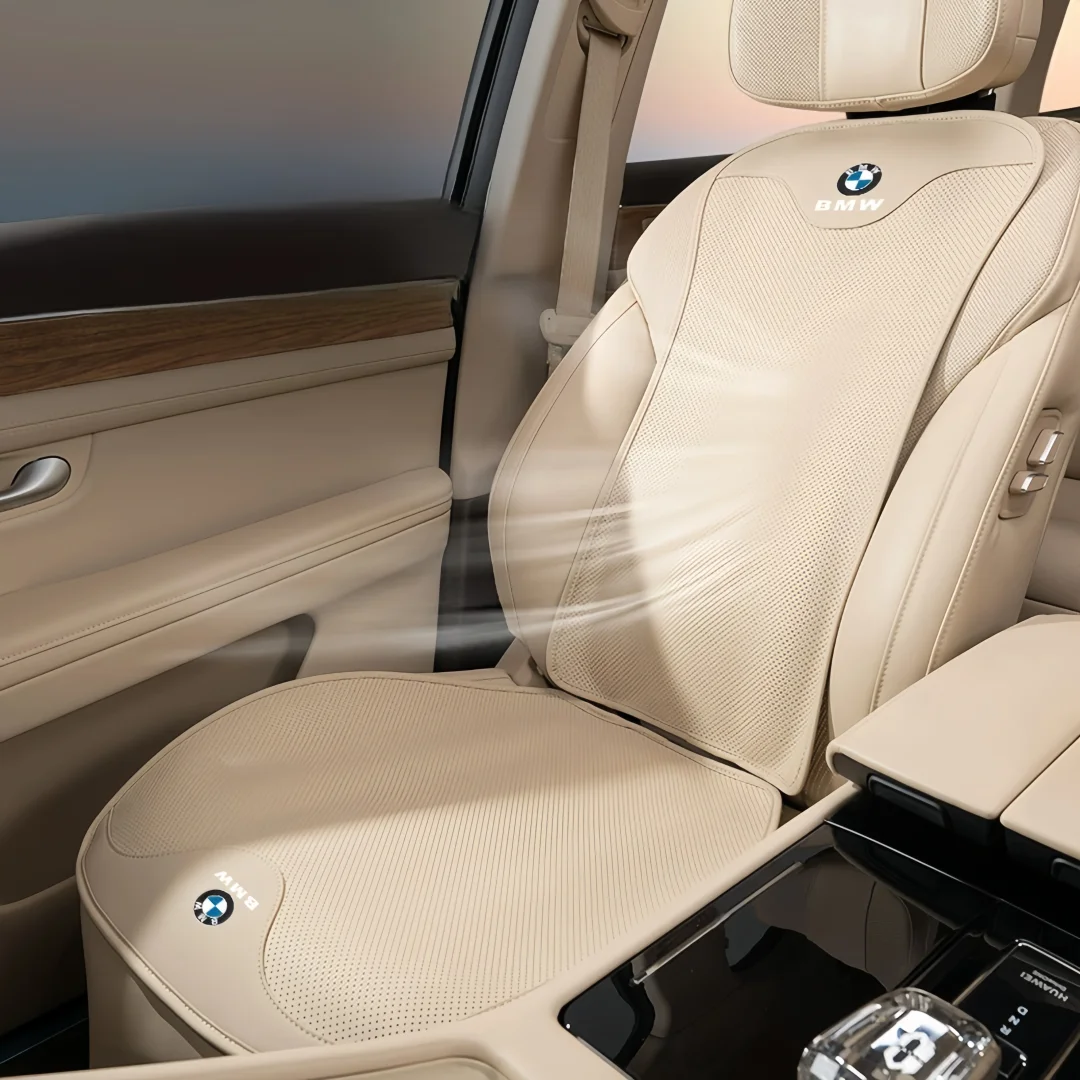 Perforated Nappa Leather Car Seat Cushion Four Seasons Seat Cushion Cover Breathable Seat Cover(Customized car models)