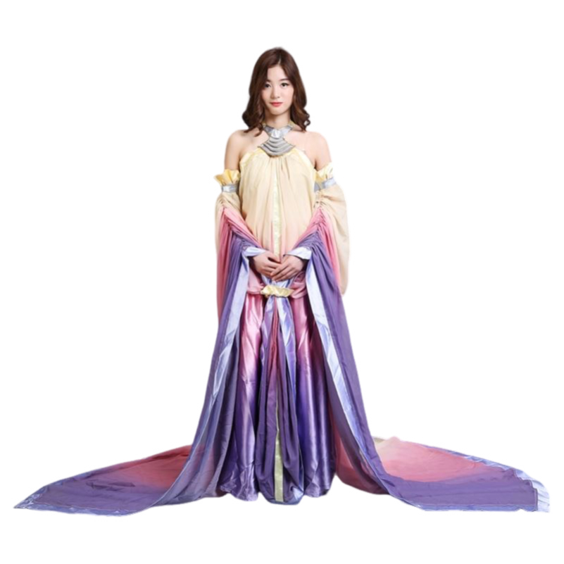 Padme Amidala Rainbow Lake Dress Cosplay Costume