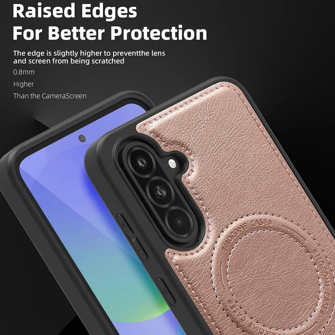 Samsung Galaxy Z Fold 6 Leather Case Magnetic Protective Case Holder Phone Case