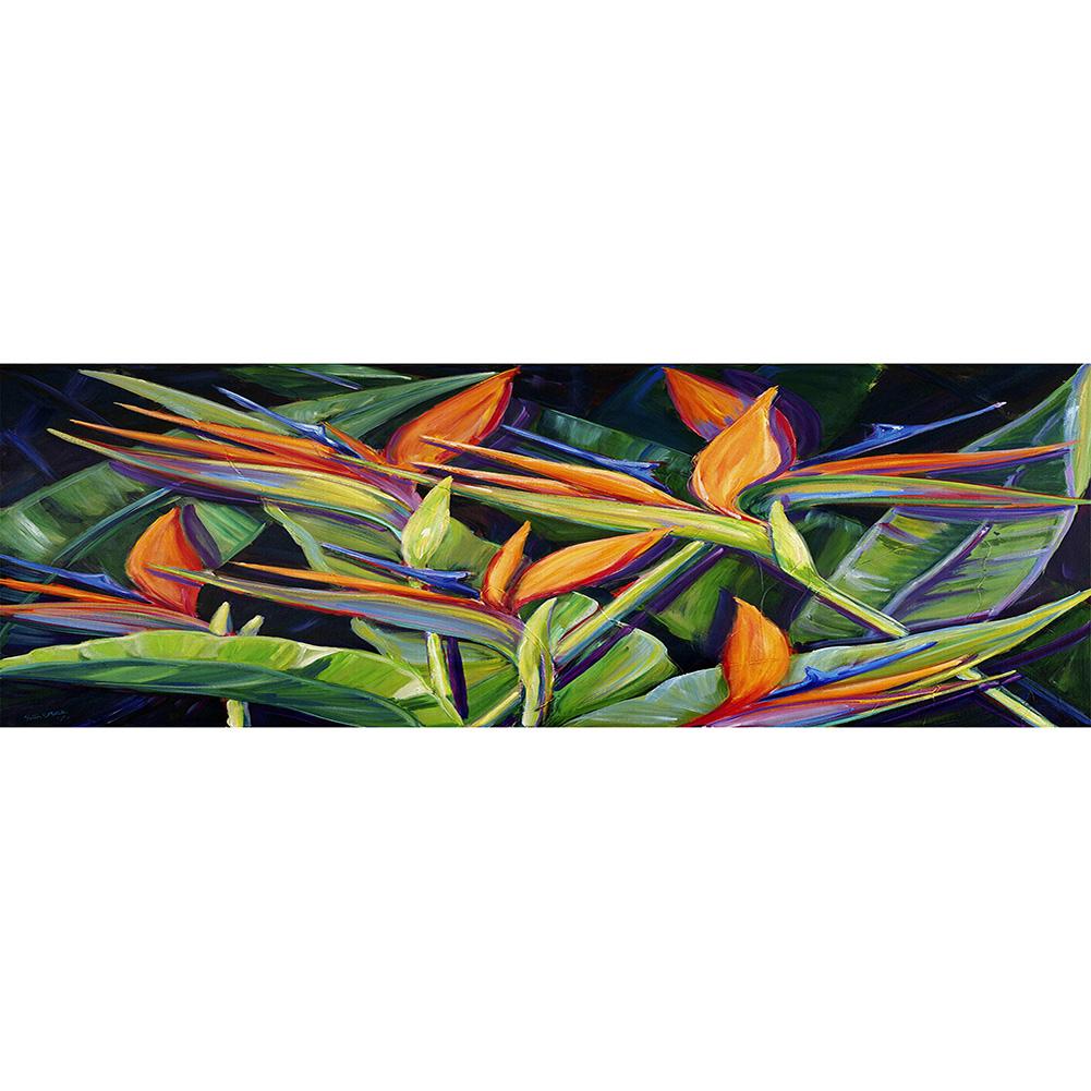 

80*30CM - Round Drill Diamond Painting - Plants, 501 Original