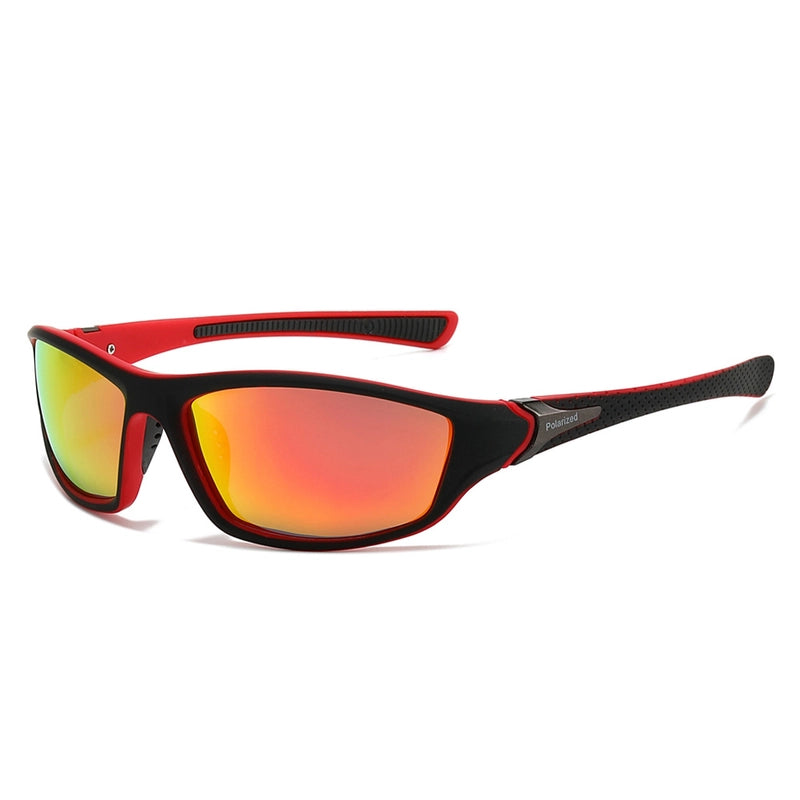 Casual Color Block Tac Biker Full Frame Men’s Sunglasses