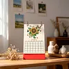 2027 New DIY Diamond Painting Sunflower Butterfly Desk Calendar Set 12-Month Flip Calendar Design Monthly Planner Office Desktop Decor