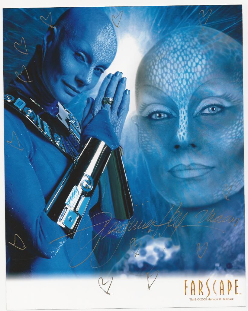 Virginia Hey - Farscape signed Photo Poster painting