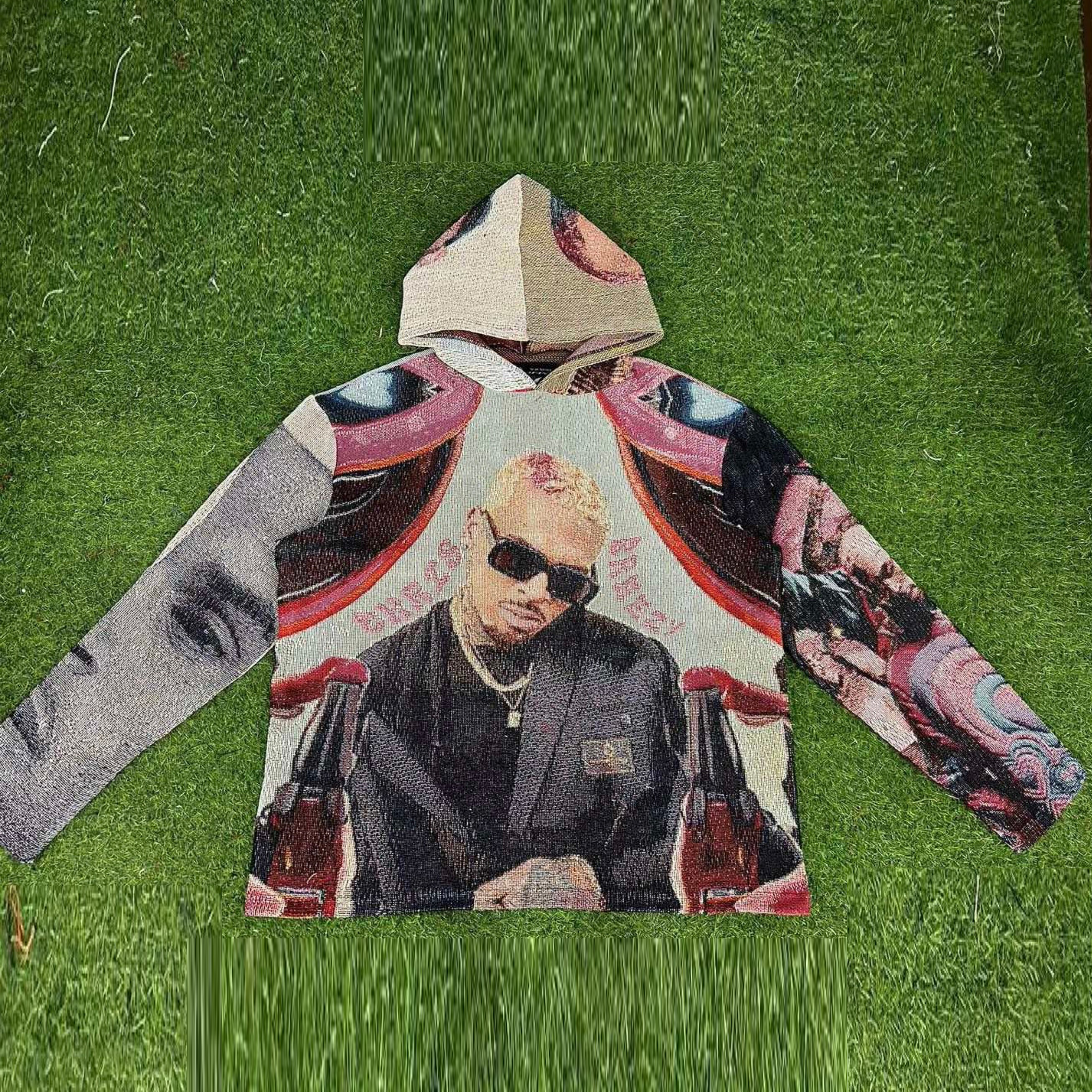 Vintage Character Print Tapestry Hoodie