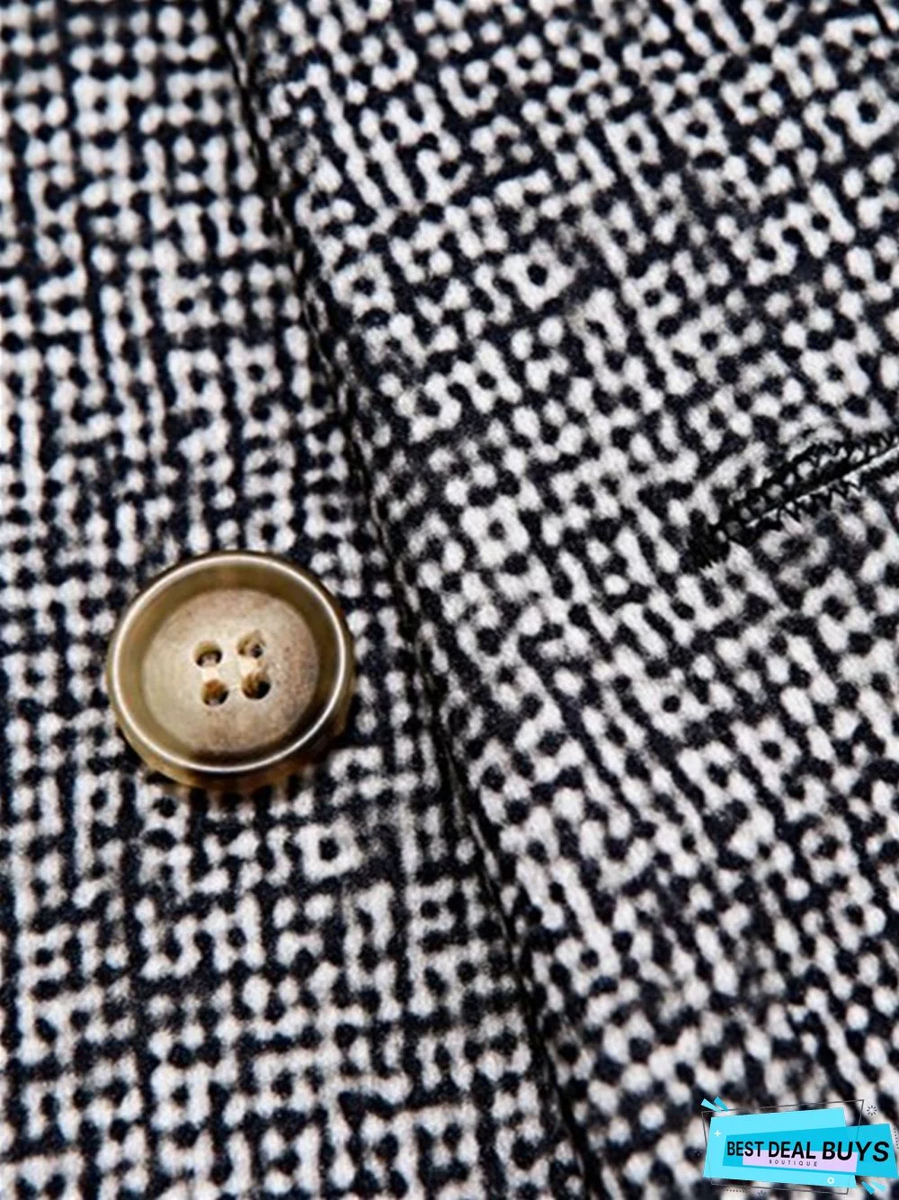 Men's Solid Casual Suit Coat