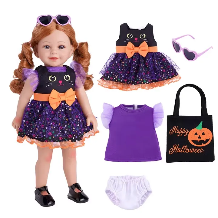 Babeside 18" Reborn Baby Dolls 6-Pcs Set -  Halloween Crawl Suit Set