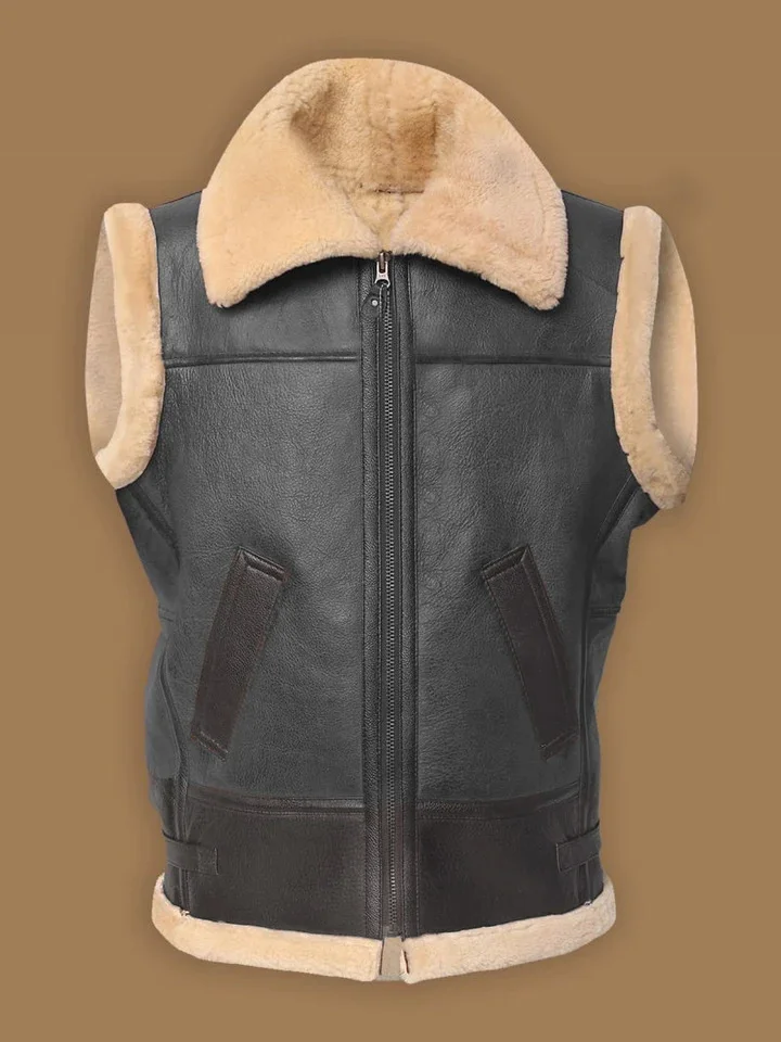 Side Seam Sidekick Leather and Fur Vest VangoghDress