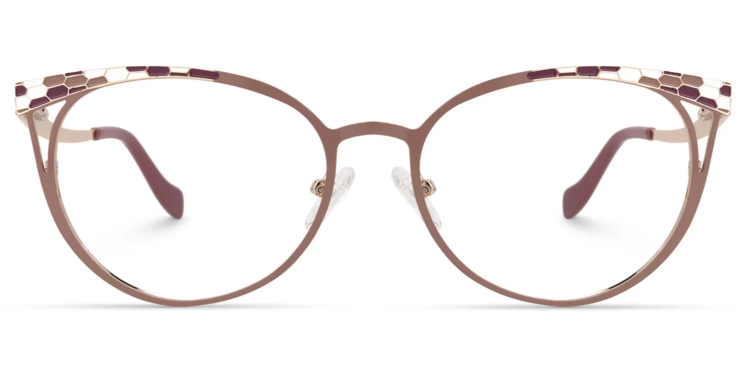 Idana Rosa Cateye Brille Rosa