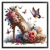 High Heels And Flowers-11CT Stamped Cross Stitch 40*40cm/15.75*15.75in