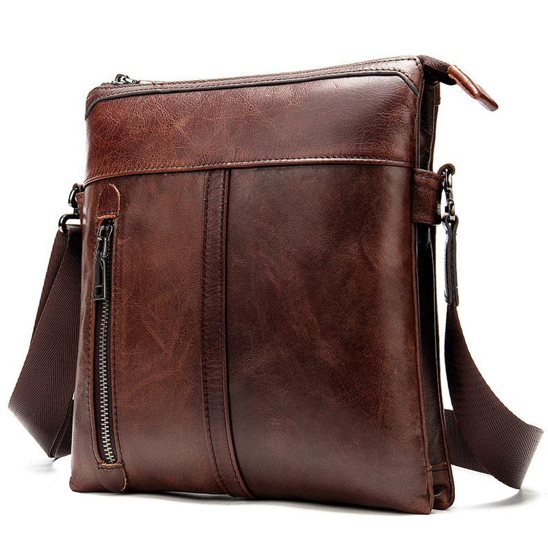 Fashion Leather Shoulder Bag Adjustable Shoulder Strap Design Casual Crossbody Bag