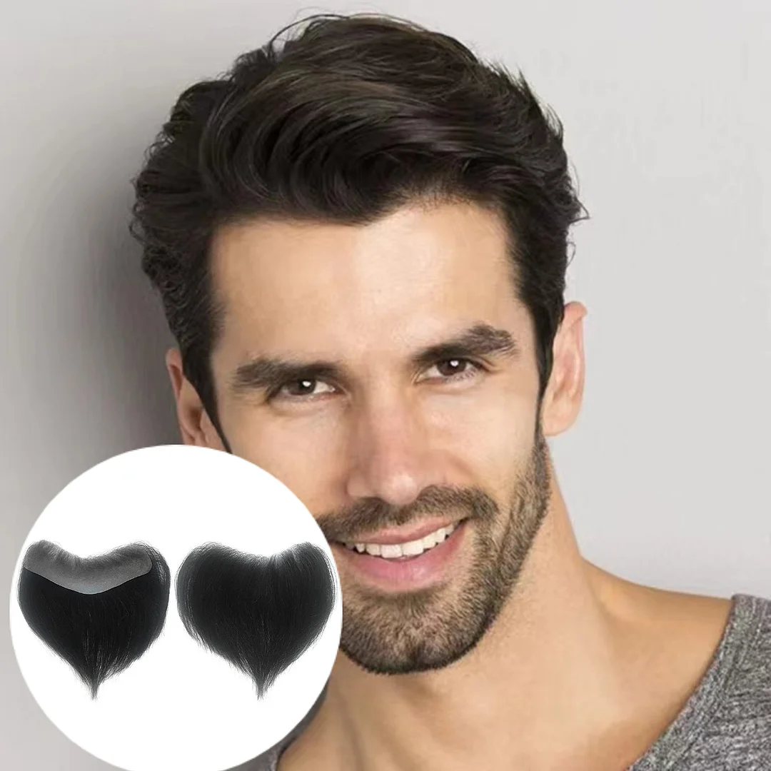 Jewtribute Hair®| Hair Piece For Men V Style Front Toupee 