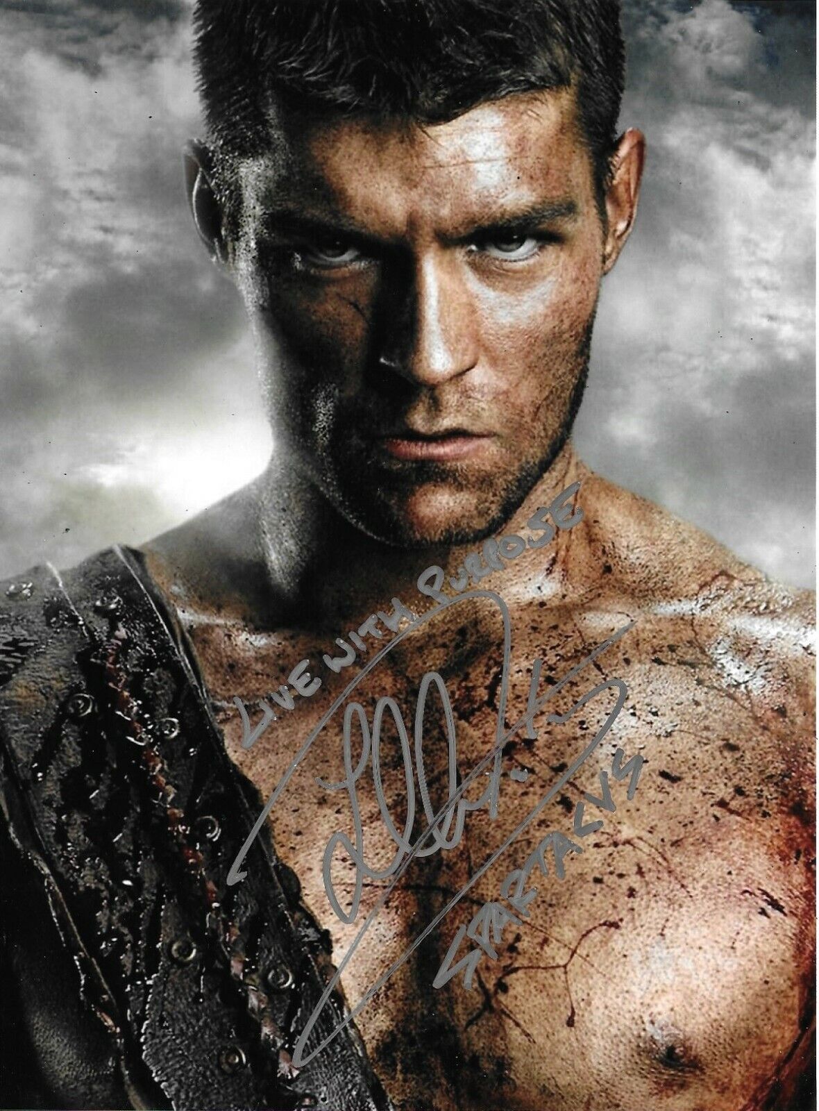 Liam McIntyre Signed Spartacus: Blood And Sand 11x8 Photo Poster painting AFTAL