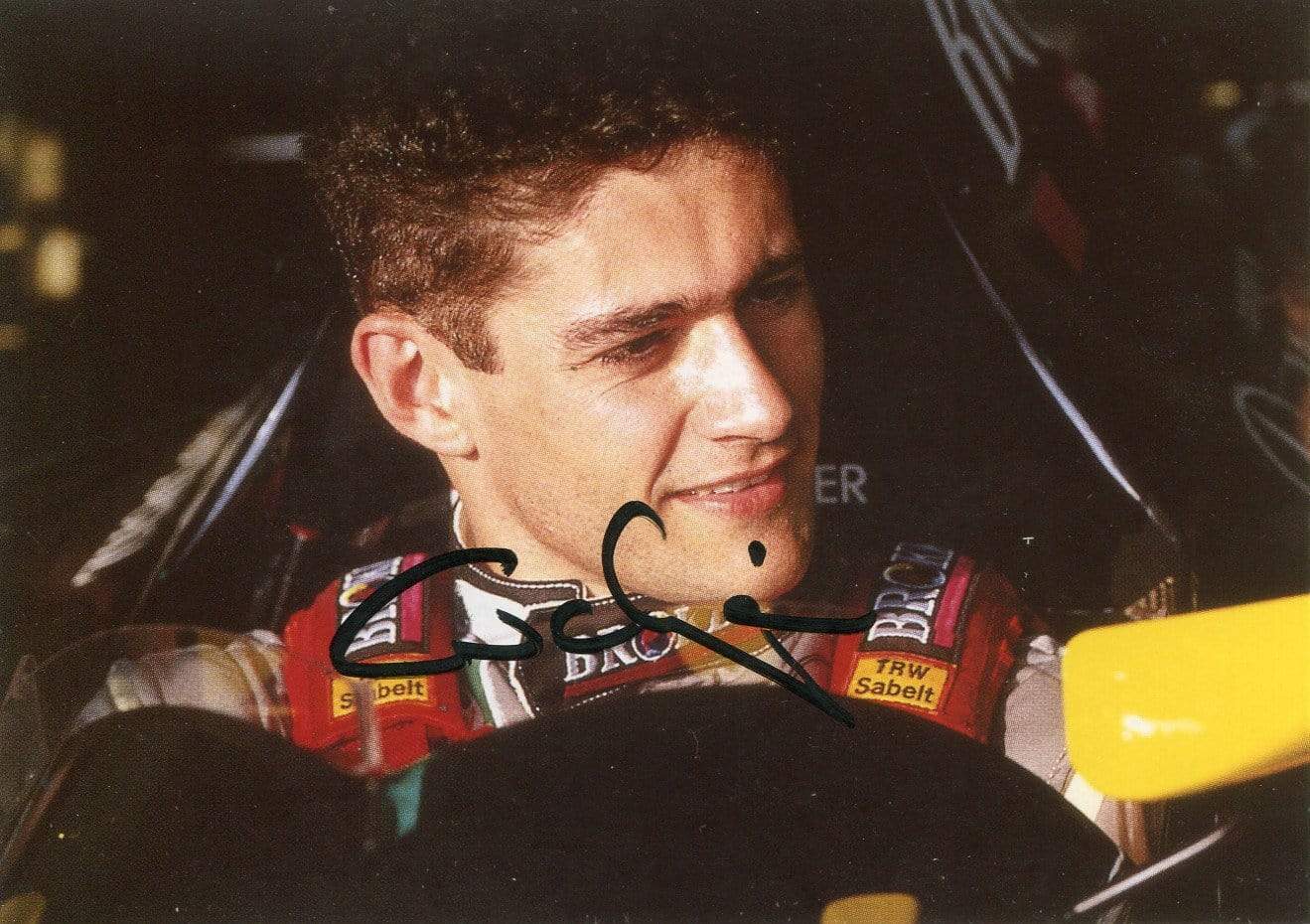 Karl Wendlinger autograph Austrian F1 driver 1991-1995, signed Photo Poster painting