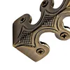 6PCS Retro Metal Corner Protector Iron Skiffers Skirting Board Corner Protector