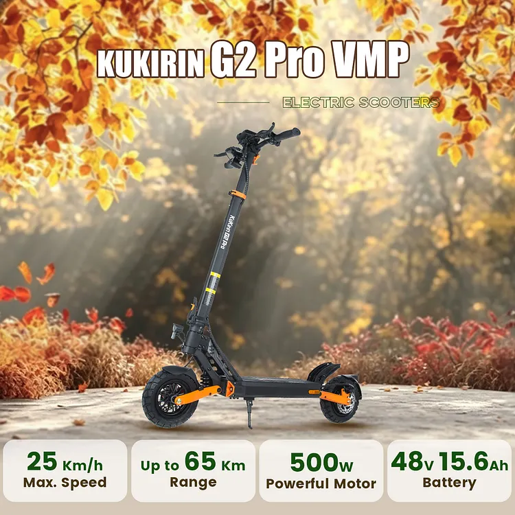 KUKIRIN G2 Pro Electric Scooter | 748WH Power | 25KM/H Max Speed [VMP Version]