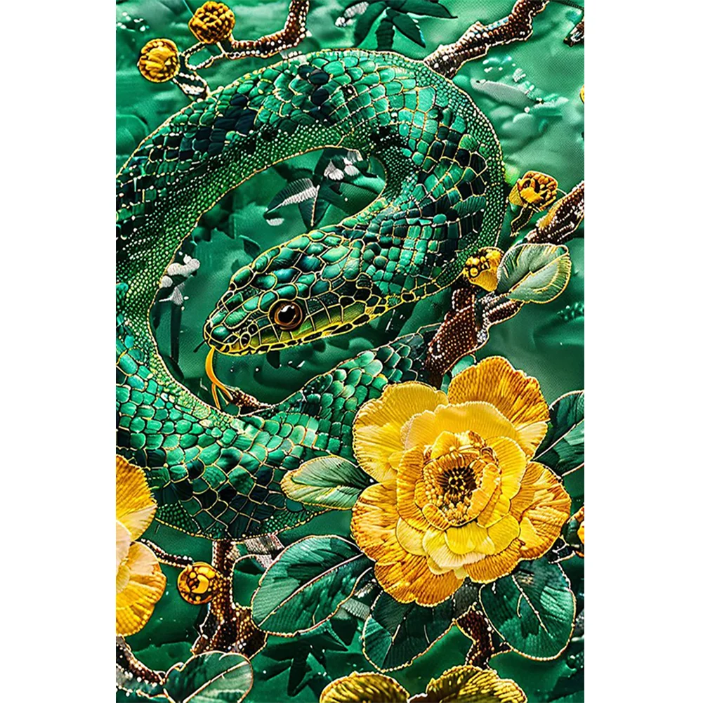 Full Round Diamond Painting - Snake(Canvas|40*60cm)