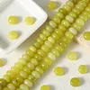 Natural Crystal Stone Flat Round Beads DIY Accessories