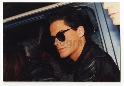 Rob Lowe - Original Candid Snapshot Photo Poster painting by Peter Warrack