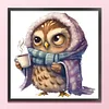 Owl - 18CT Stamped Cross Stitch 20*20cm/7.87*7.87in tapestrymarket