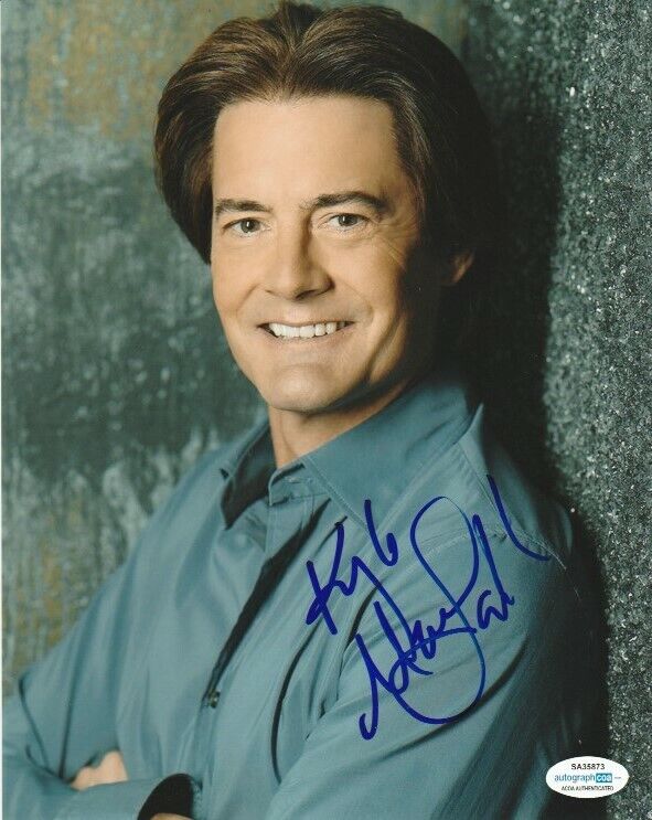 TWIN PEAKS KYLE MACLACHLAN SIGNED 8x10 Photo Poster painting #1 DESPERATE HOUSEWIVES ACOA COA