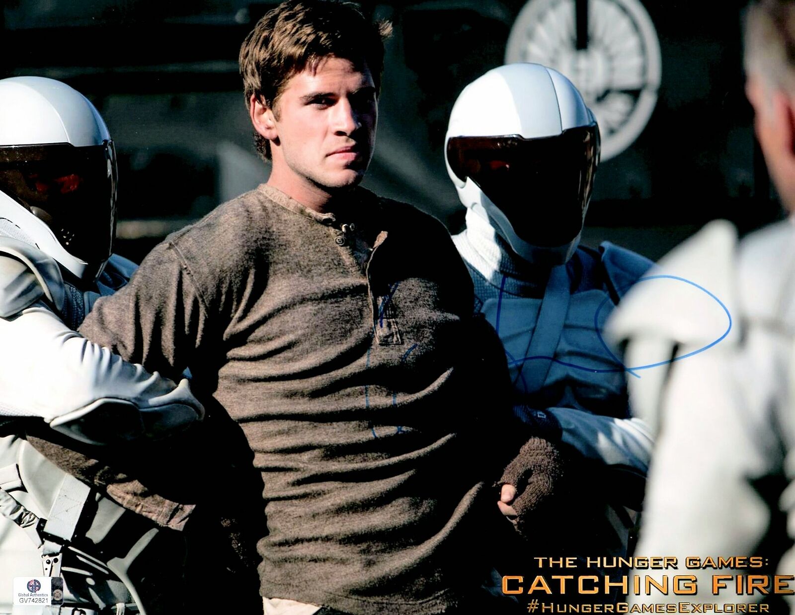 Liam Hemsworth Signed Autograph 11X14 Photo Poster painting Hunger Games:Catching Fire GV742821