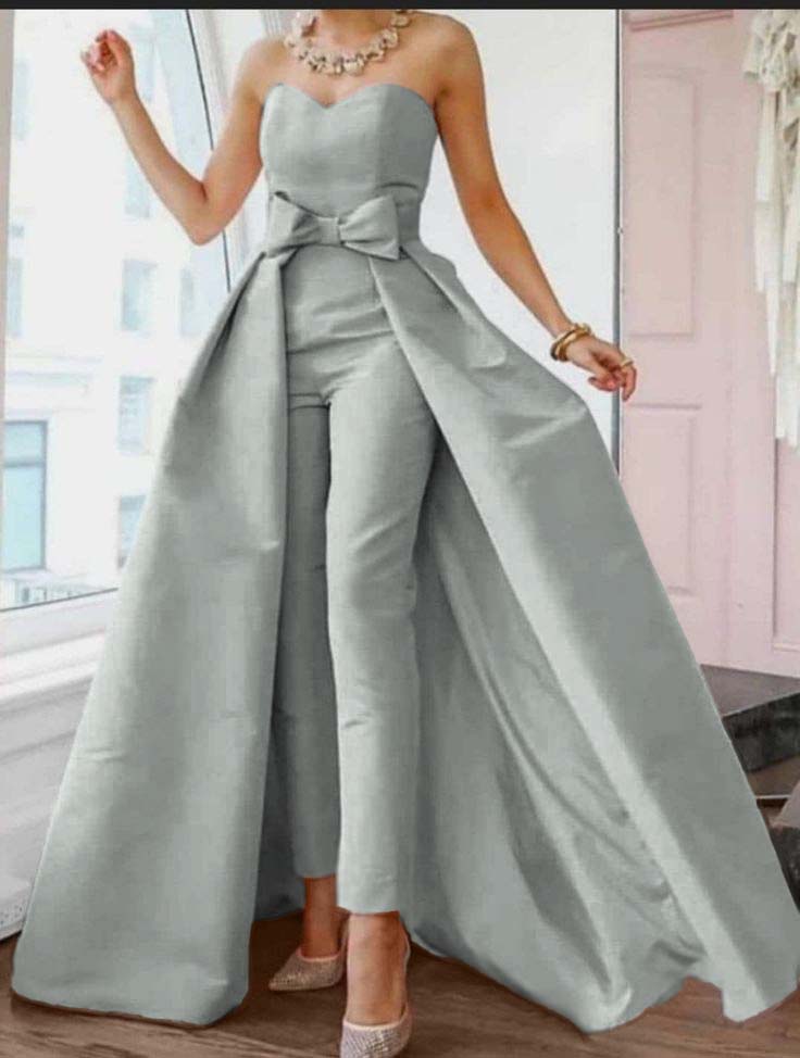 Hidais Stuning Pink Sweetheart Sleeveless Strapless High Waist jumpsuit 